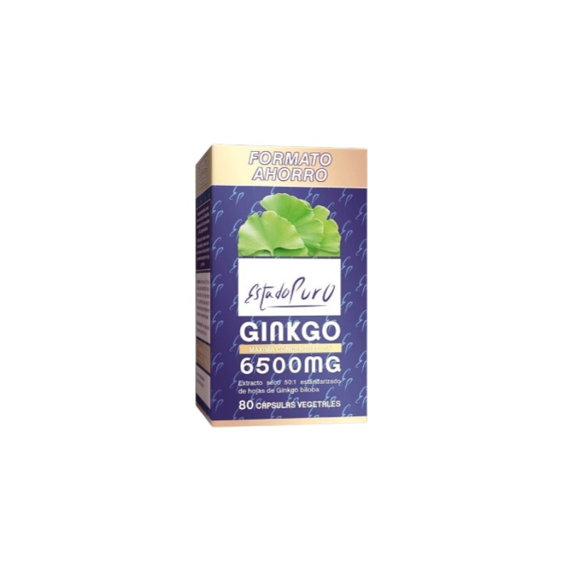 Ginkgo biloba 6500mg 80capsulas