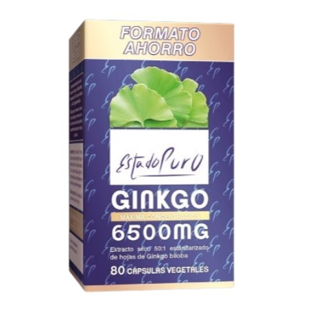 Ginkgo biloba 6500mg 80capsulas