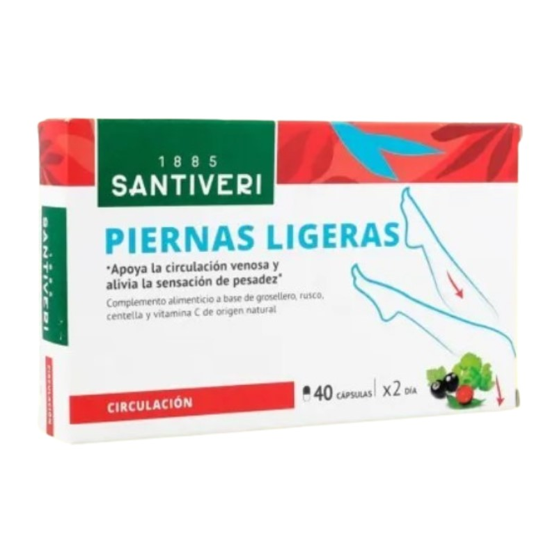 Piernas ligeras 40 capsulas  santiveri