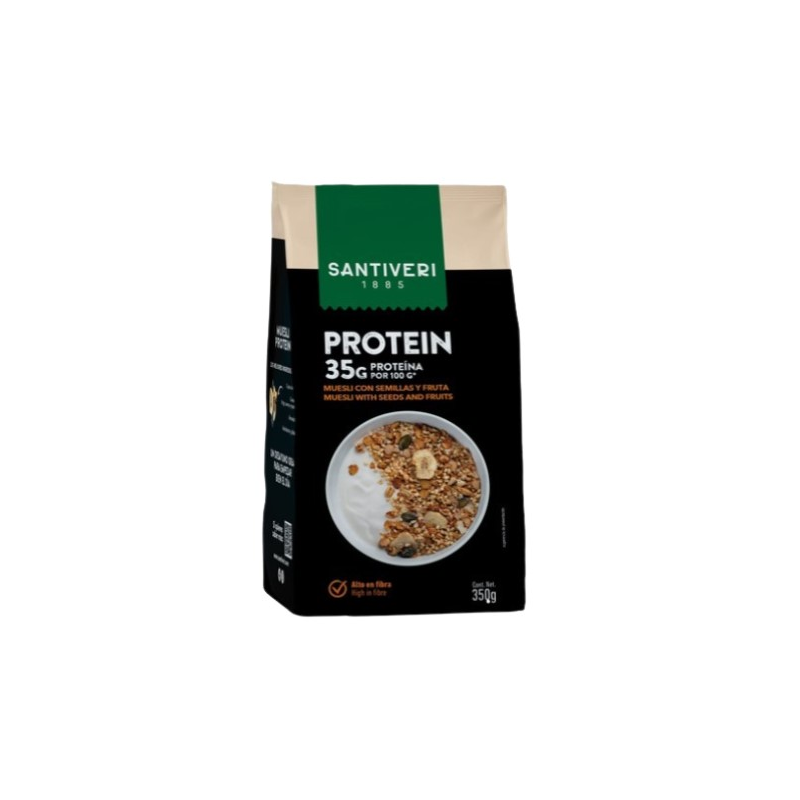 Protein muesli semillas y fruta 350g santiveri