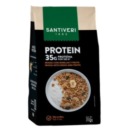 Protein muesli semillas y fruta 350g santiveri