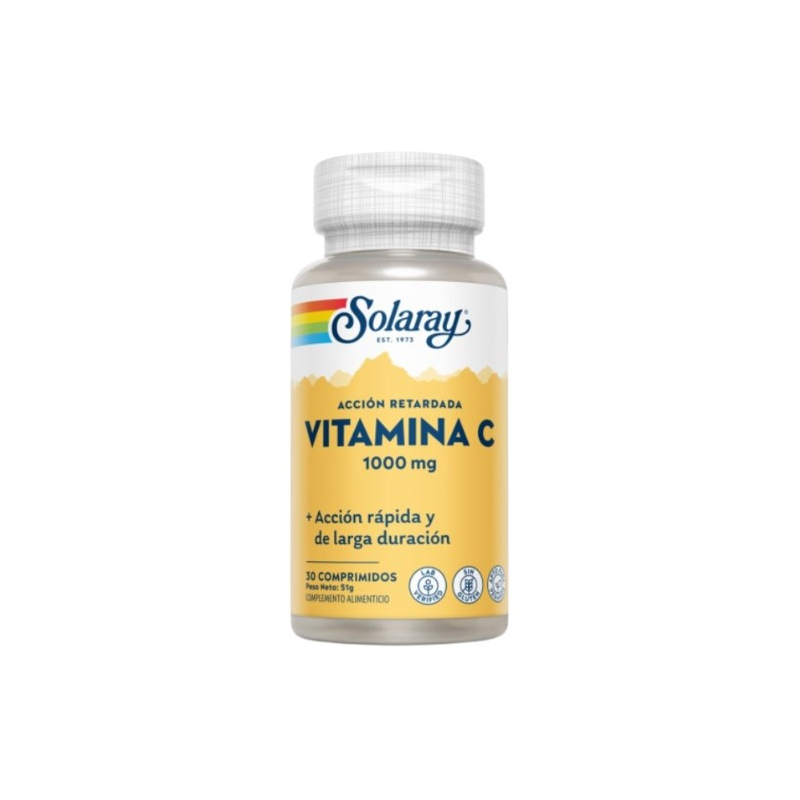 Vitamina c 1000mg 30comp.accion retardada solaray
