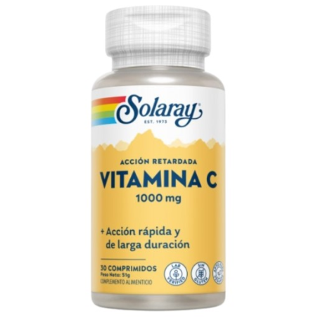 Vitamina c 1000mg 30comp.accion retardada solaray