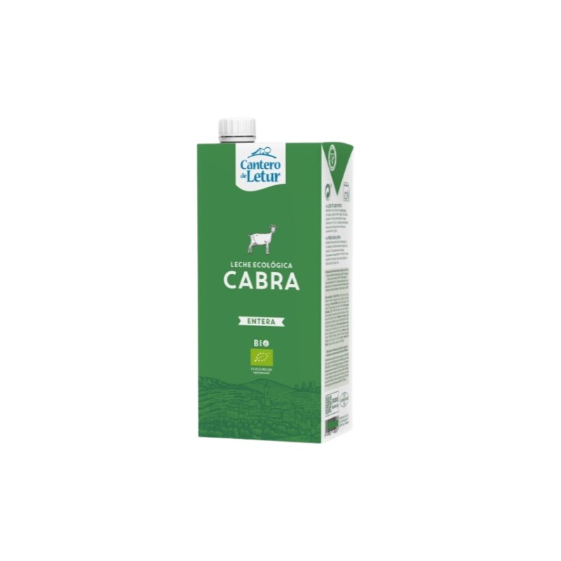 Leche entera cabra ecologica 1l cantero letur
