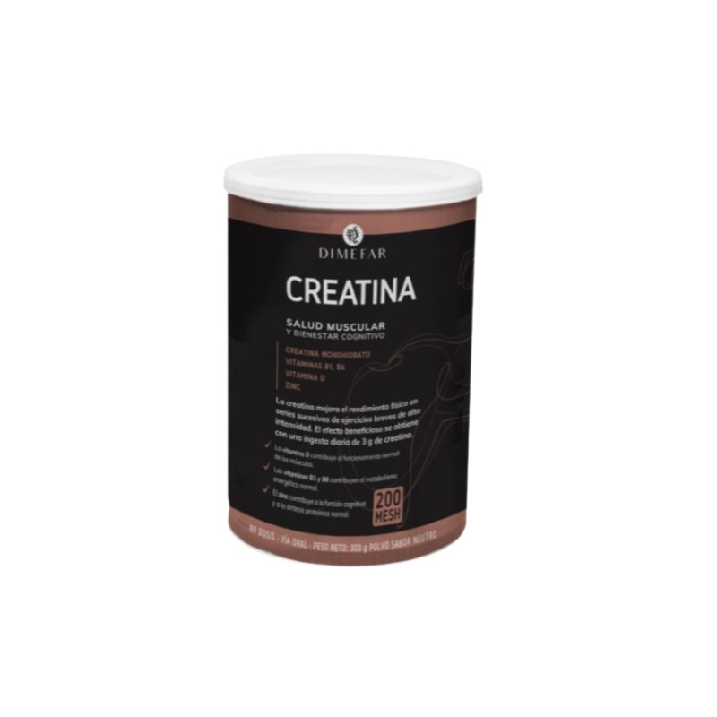 Creatina con vit.b1+b6+zinc 300gr sabor neutro dim
