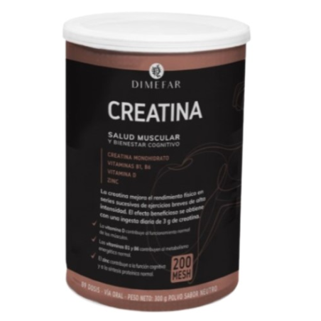 Creatina con vit.b1+b6+zinc 300gr sabor neutro dim