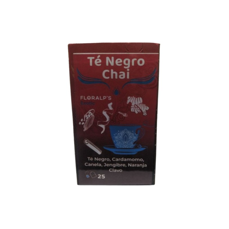 Infusion te negro chai 25 filtros floralps