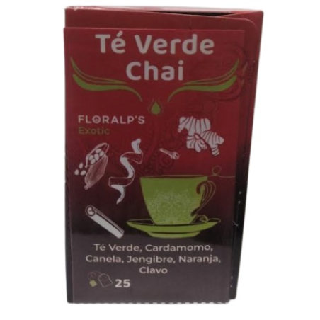 Infusion te verde chai 25 filtros floralps