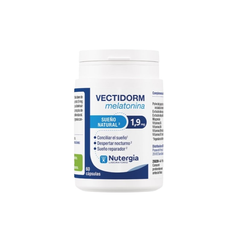 Vectidorm melatonina 60 capsulas nutergia