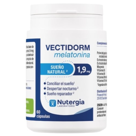Vectidorm melatonina 60 capsulas nutergia