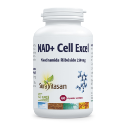 Nad+cell excel 60 capsulas vegetales sura vitasan