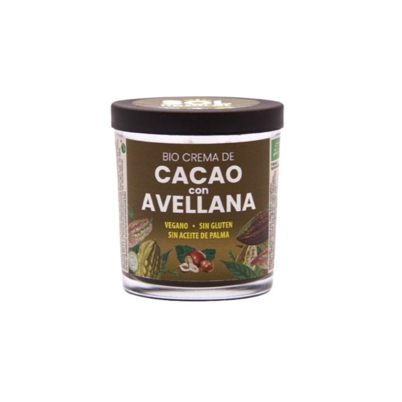 Crema de cacao con avellana 200g bio  sol natural