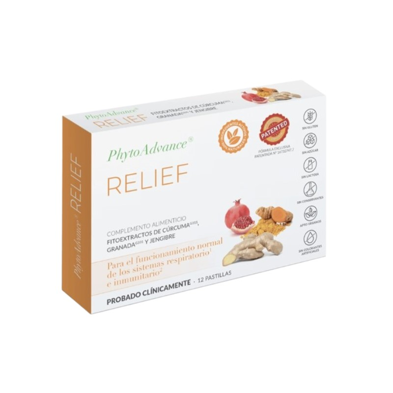 Relief 12 pastillas para chupar phyto advance