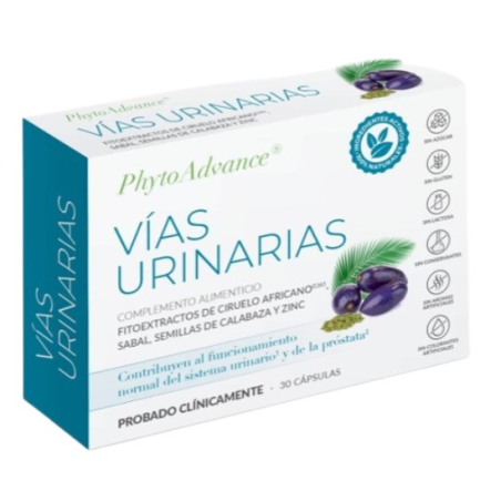 Vias urinarias 30 capsulas phyto advance