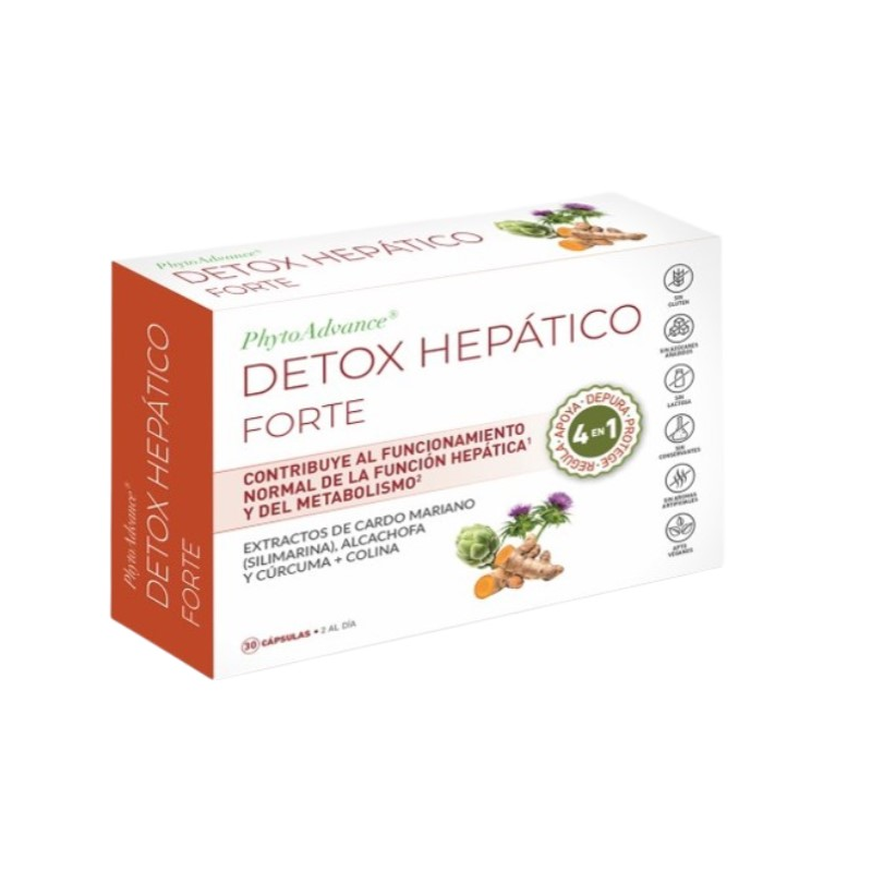 Detox hepatico forte 30 capsulas