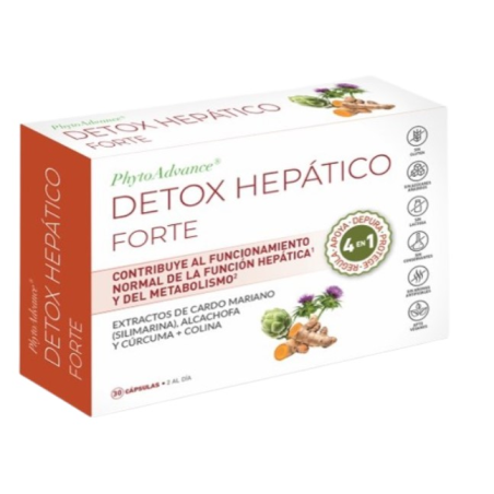 Detox hepatico forte 30 capsulas