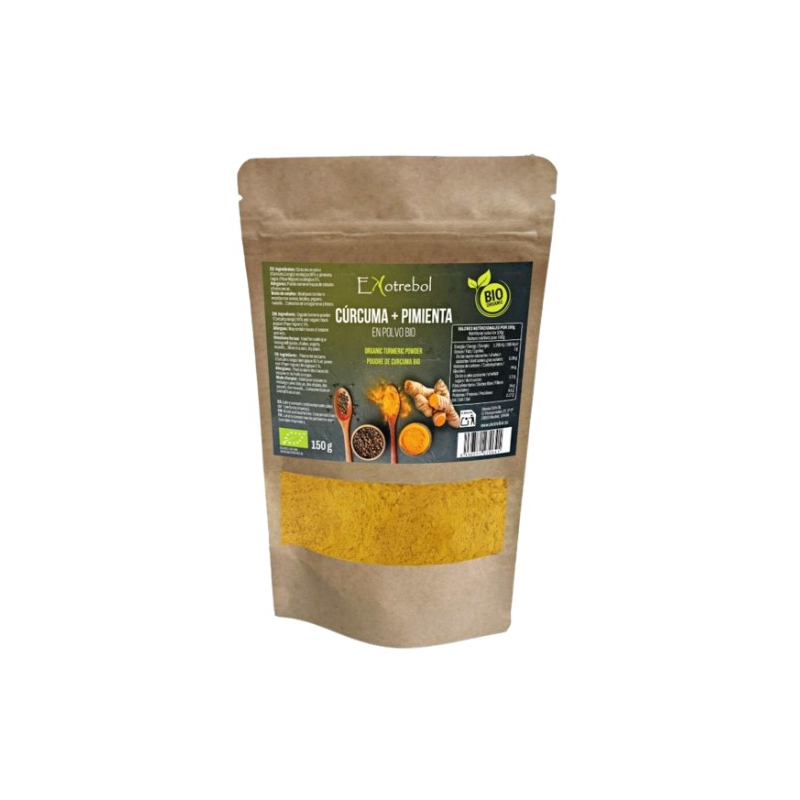 Curcuma+pimienta polvo 150g ekotrebol