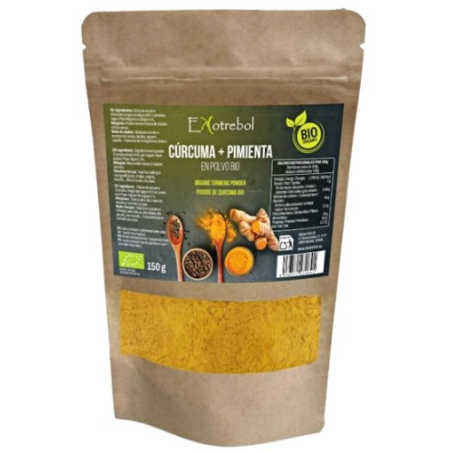 Curcuma+pimienta polvo 150g ekotrebol