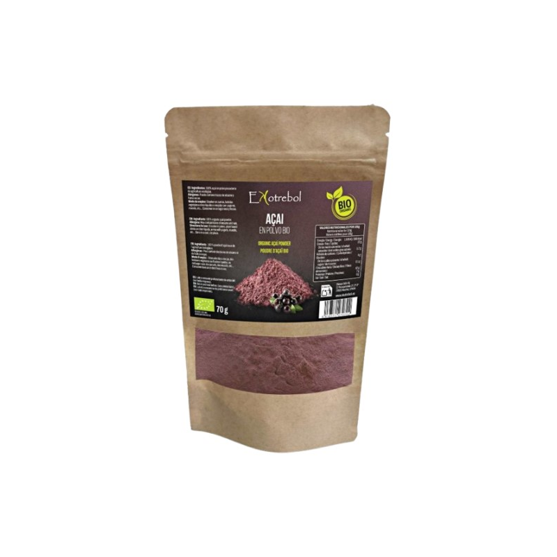 Acai polvo bio 70gr ekotrebol