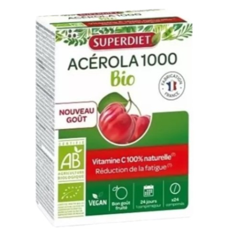Acerola 1000 bio 24 comprimidos superdiet
