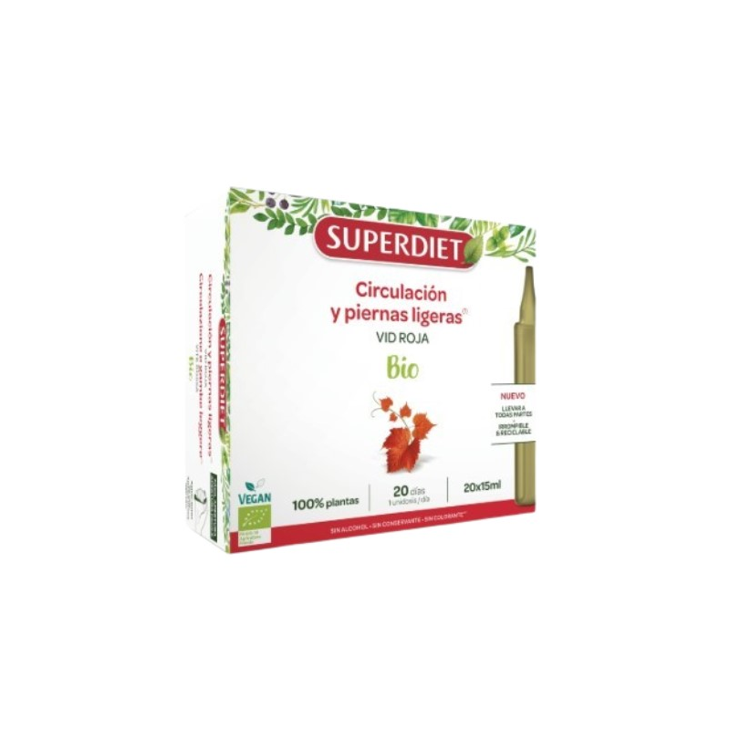 Vid roja circulacion y piernas  ligeras 20 viales