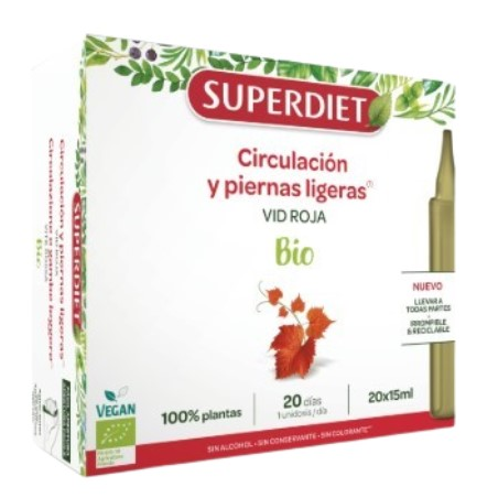 Vid roja circulacion y piernas  ligeras 20 viales