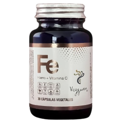Hierro+vitamina c 30capsulas veggum