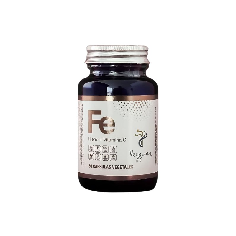 Hierro+vitamina c 30capsulas veggum