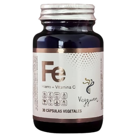 Hierro+vitamina c 30capsulas veggum