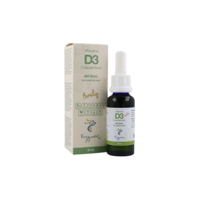 Vitamina d3 800ui/ml aceite oliva family veggum