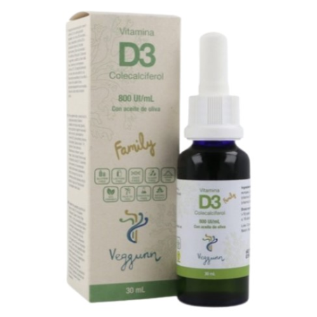 Vitamina d3 800ui/ml aceite oliva family veggum
