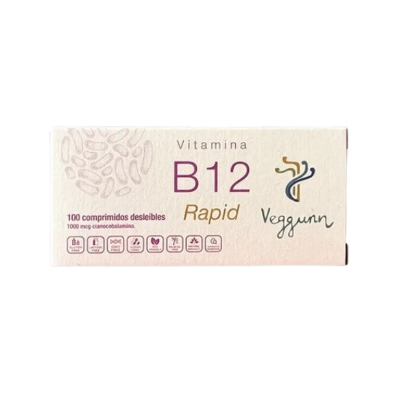 Vitamina b12 rapid 100 comprimidos veggum