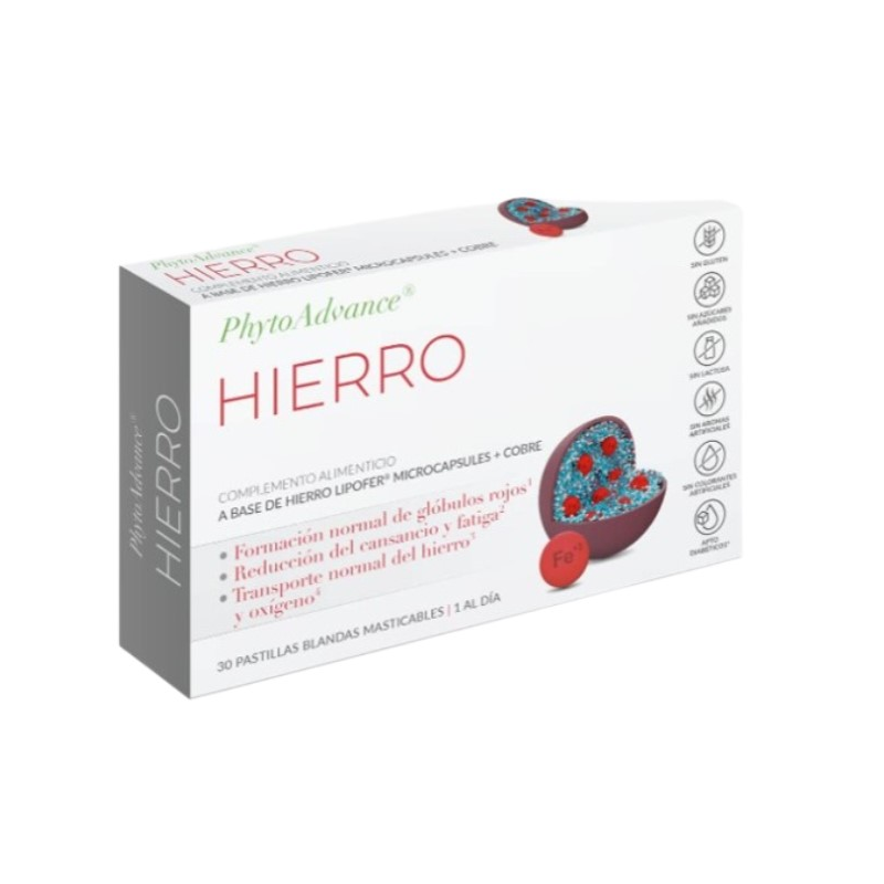Hierro 30 pastillas masticables phyto advance