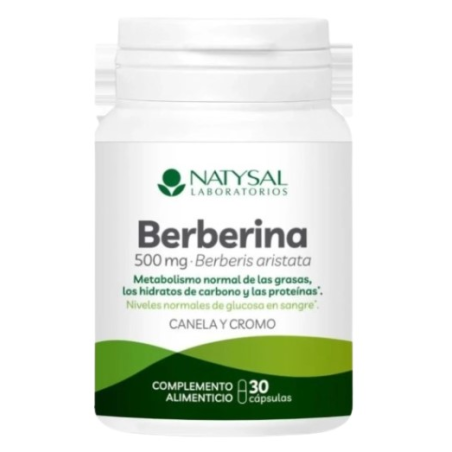 Berberina 500 mg con canela y cromo 30cap natysal