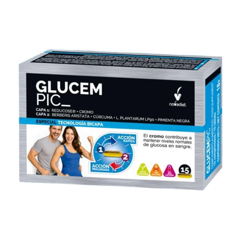 Glucem pic 15 tabletas novadiet