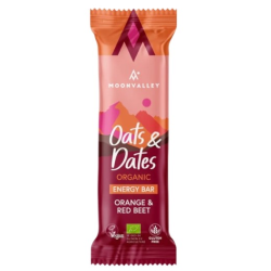 Barrita energetica avena datil naranja remolacha