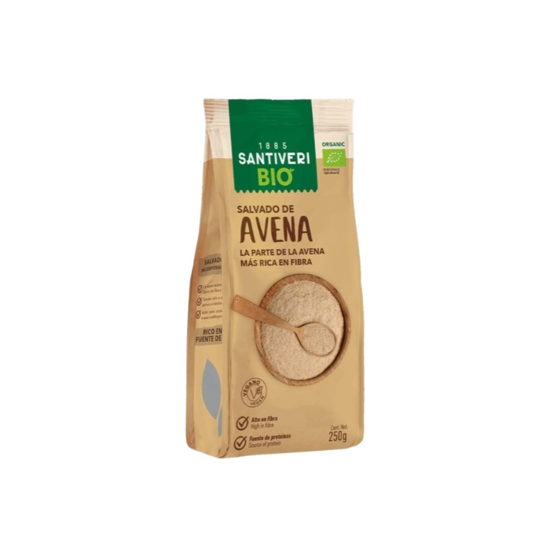 Salvado avena bio 250gr santiveri