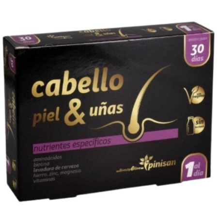 Cabello piel uñas nutrientes especificos 30cap pin