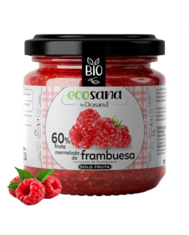 Mermelada frambuesa 225gr bio  ecosana drasanvi