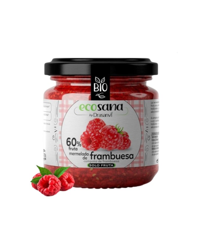 Mermelada frambuesa 225gr bio  ecosana drasanvi