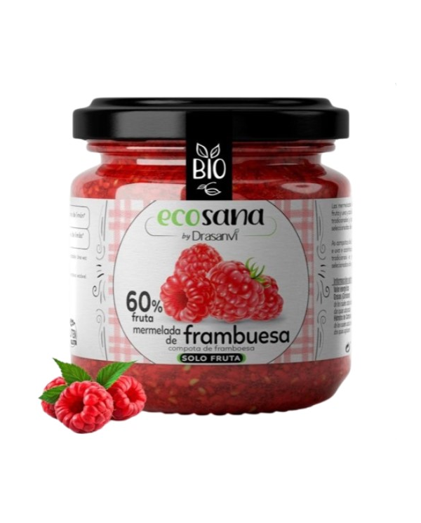 Mermelada frambuesa 225gr bio  ecosana drasanvi