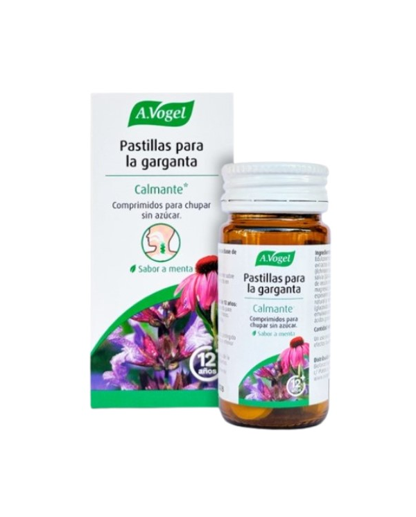 Pastillas garganta calmante menta 20 comp avogel