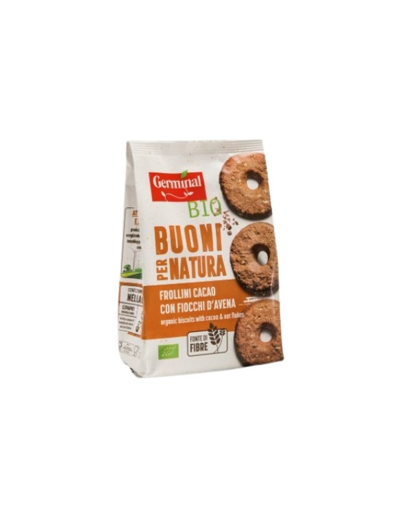 Frollini galletas copos avena y cacao 280gr bio ge