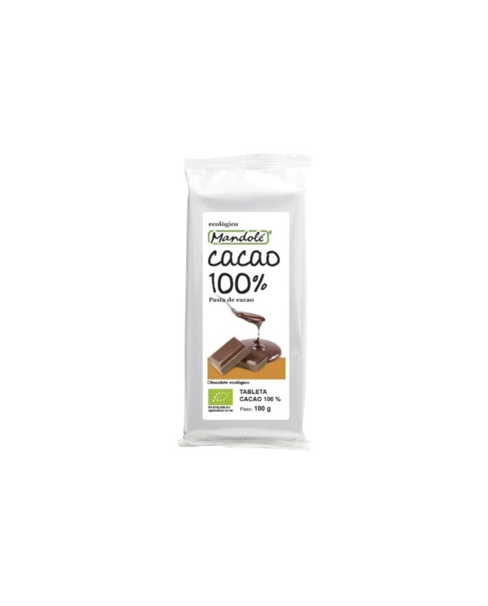 Cacao 100% tableta 100gr bio mandole
