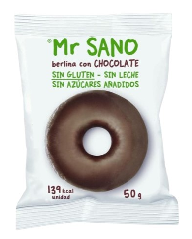 Berlina con chocolate 50g s/g s/a mr sano
