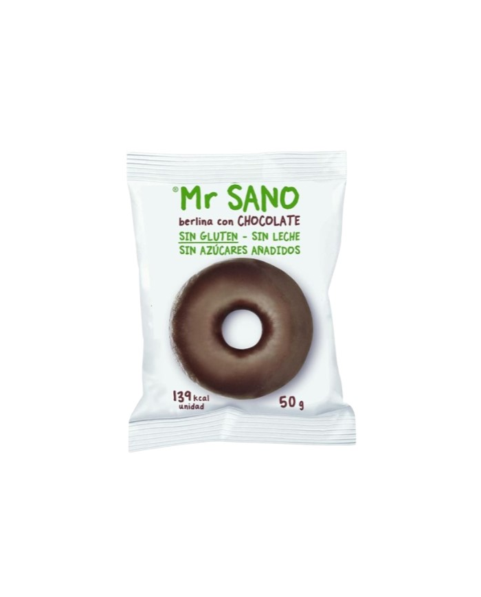 Berlina con chocolate 50g s/g s/a mr sano