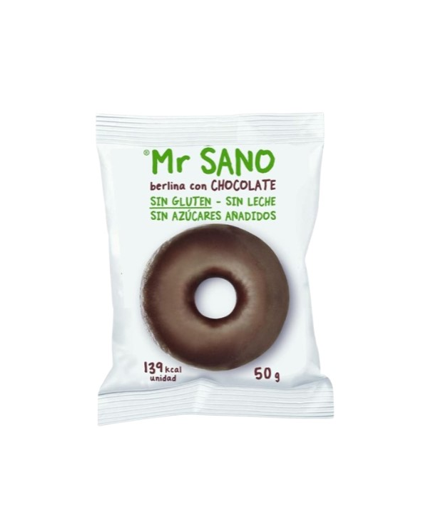 Berlina con chocolate 50g s/g s/a mr sano