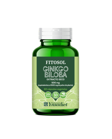 Ginkgo biloba extracto seco 60 cap.500mg  fitosol