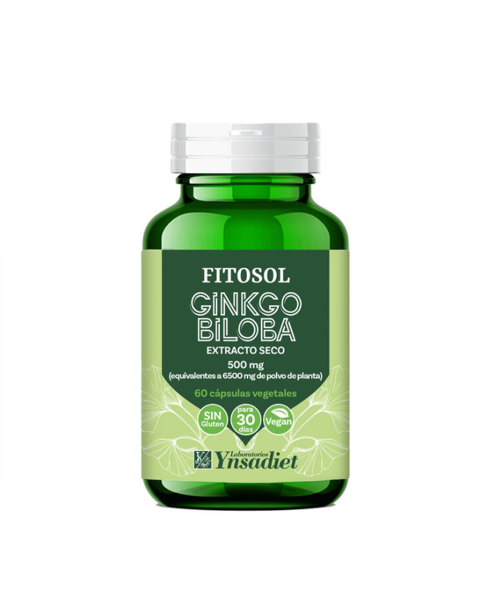 Ginkgo biloba extracto seco 60 cap.500mg  fitosol