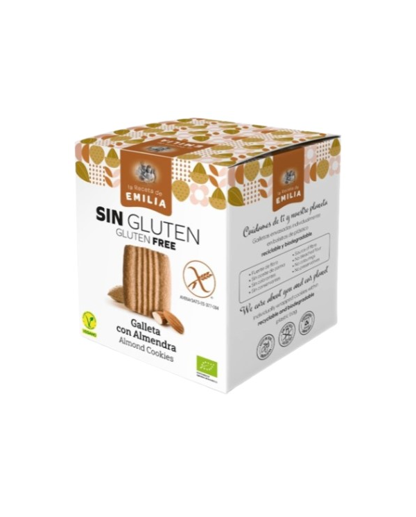 Galletas almendra sin gluten 125gr receta emilia
